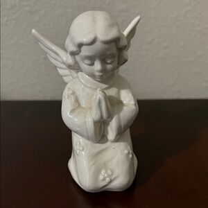 Goebel White Ceramic Angel Figurine